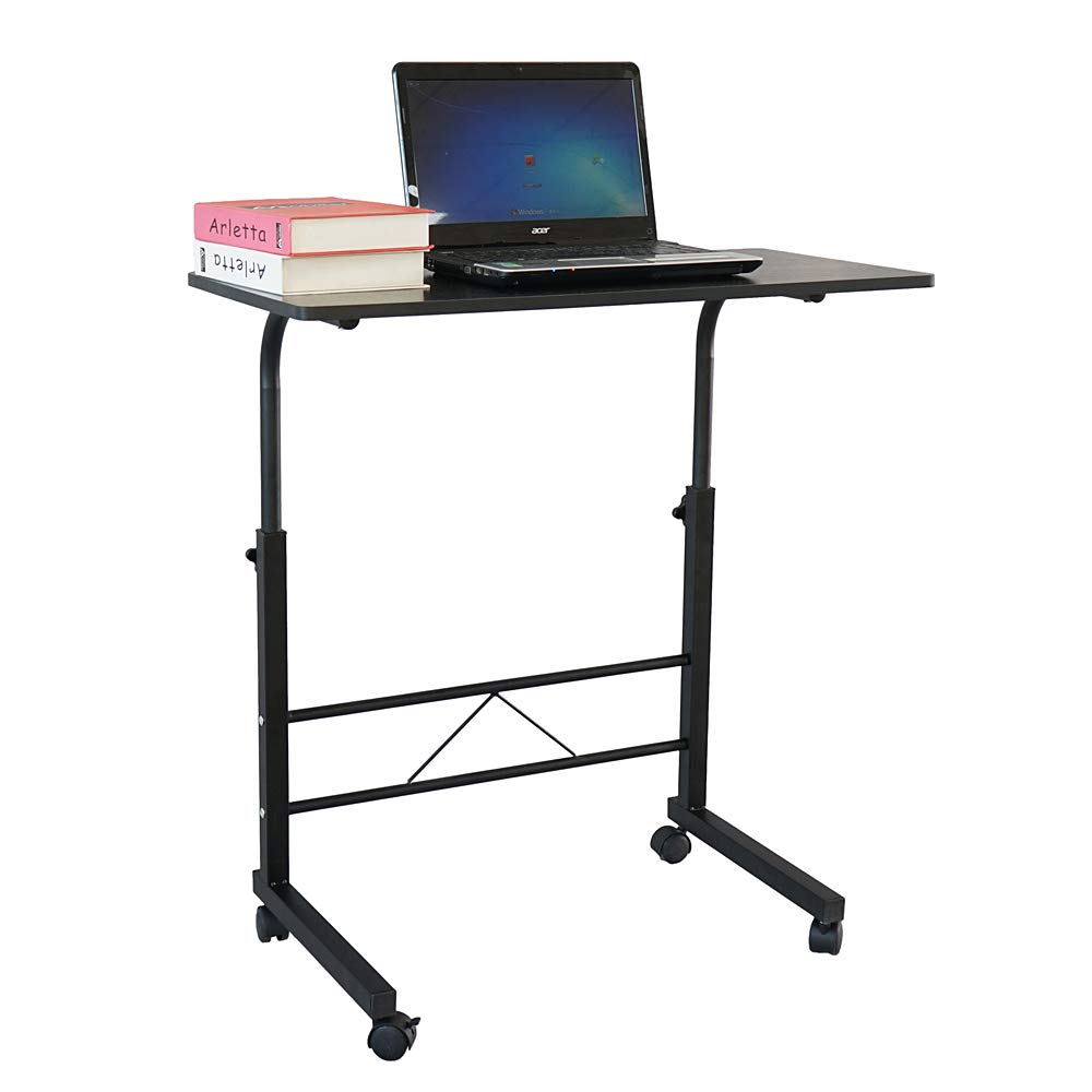 TOOMCYD Small Computer Desk, Modern Simple Style Removable Adjustable Home Office Desk, Student Study Writing Desk Black