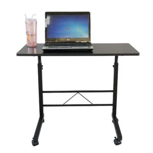 TOOMCYD Small Computer Desk, Modern Simple Style Removable Adjustable Home Office Desk, Student Study Writing Desk Black