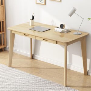 minimalist computer desk with drawer, 31/39/47inch office desk computer table study writing desk workstation for home office (47 * 21inches)