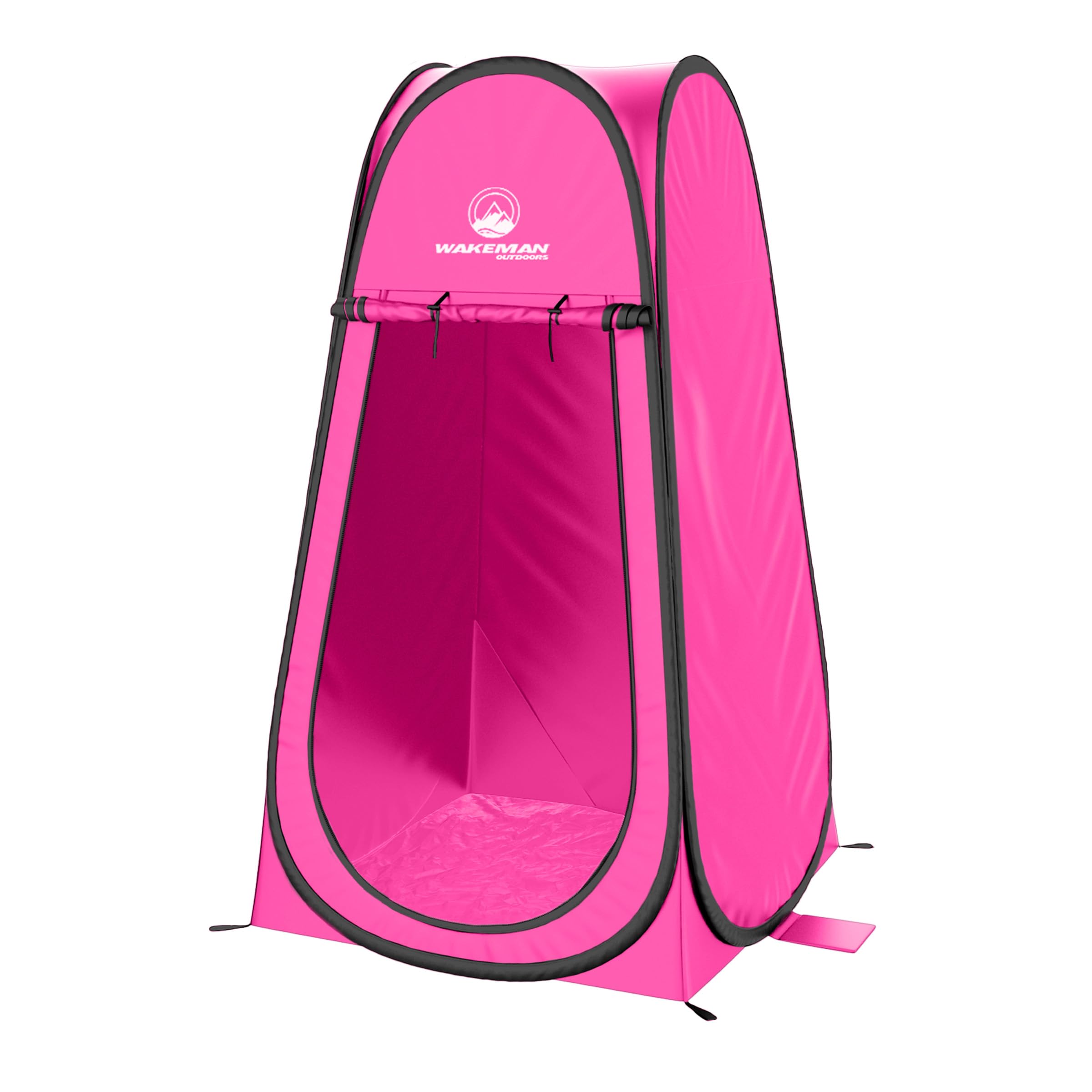 Pop Up Pod - Privacy Shower Tent, Dressing Room, or Portable Toilet Stall with Carry Bag for Camping, Beach, or Tailgate by Wakeman Outdoors (Pink)