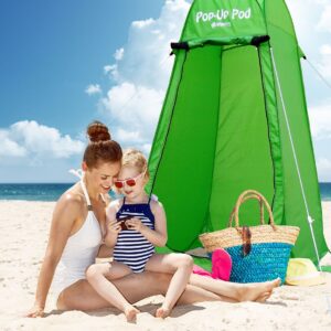 GigaTent Pop Up Pod Changing Room Privacy Shower Tent – Instant Portable Outdoor Rain Shelter, Camp Toilet for Camping & Beach – Lightweight & Sturdy, Easy Set Up, Foldable - with Carry Bag