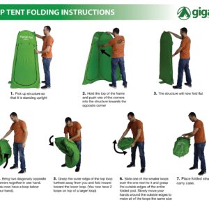 GigaTent Pop Up Pod Changing Room Privacy Tent – Instant Portable Outdoor Shower Tent, Camp Toilet, Rain Shelter for Camping & Beach – Lightweight & Sturdy, Easy Set Up, Foldable - with Carry Bag