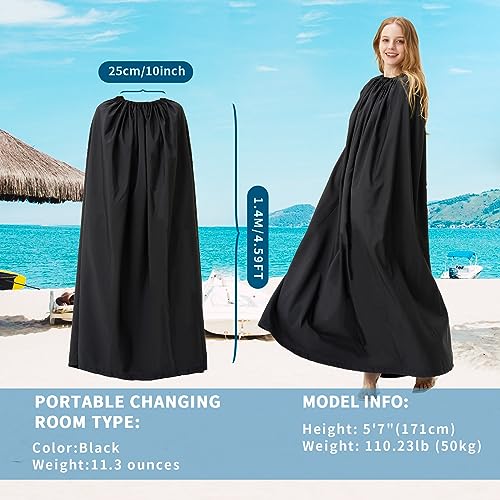 Portable Changing Room Changing Tent for Dancer Instant Dressing Cover Ups Privacy Shelters for Beach Car Boating Taking Photo, 4.59ft Length