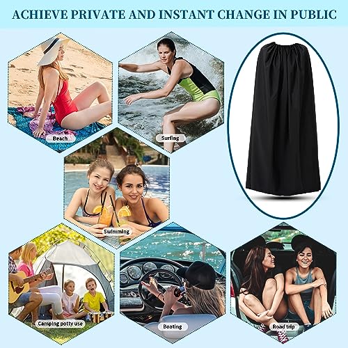 Portable Changing Room Changing Tent for Dancer Instant Dressing Cover Ups Privacy Shelters for Beach Car Boating Taking Photo, 4.59ft Length