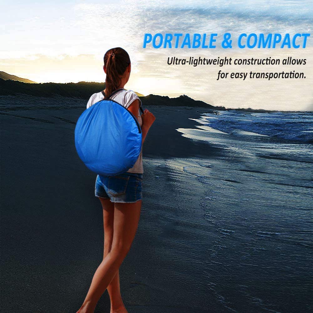 anngrowy Pop Up Shower Tent Portable Outdoor Camping Bathroom Toilet Tent Changing Dressing Room Privacy Shelters Room for Hiking and Beach Sun Shelter Picnic Fishing– UPF40+ Waterproof