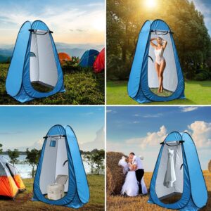 anngrowy Pop Up Shower Tent Portable Outdoor Camping Bathroom Toilet Tent Changing Dressing Room Privacy Shelters Room for Hiking and Beach Sun Shelter Picnic Fishing– UPF40+ Waterproof