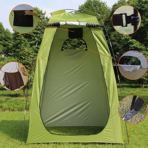 Lixada Outdoor 6FT Quick Set Up Privacy Tent Pop-up Tent, Toilet, Camp Shower, Portable Changing Room for Camping Shower Biking Toilet Beach