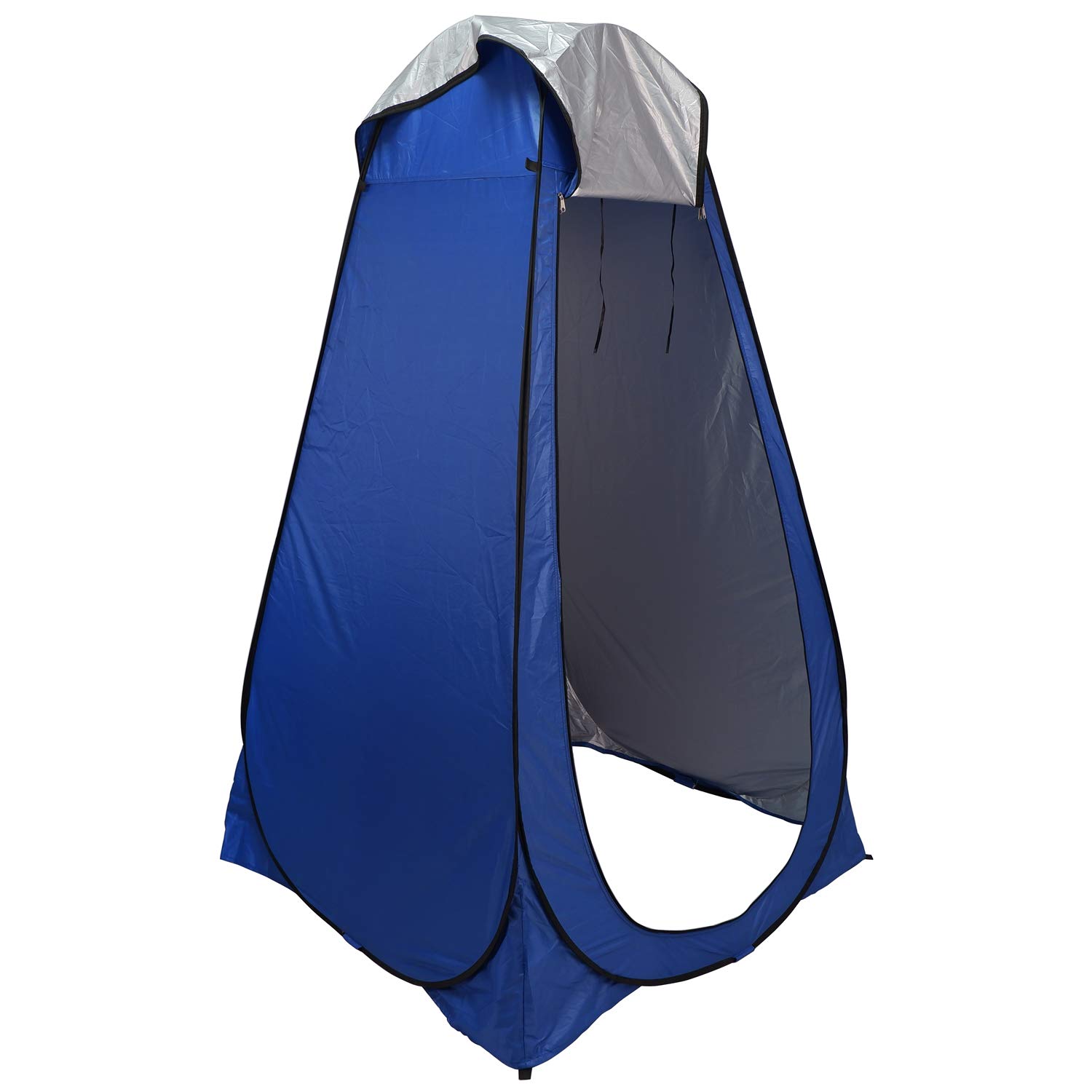 HTTMT- Pop Up Instant Tent Rain Shelter Privacy Tent Shower Toilet Bathroom Portable Changing Room for Beach Hiking Camping Outdoor Use in Blue (3 Colors Available) [P/N: ET-OUTDOOR005-BLUE]