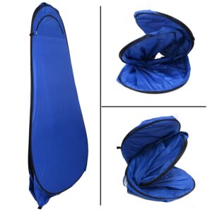 HTTMT- Pop Up Instant Tent Rain Shelter Privacy Tent Shower Toilet Bathroom Portable Changing Room for Beach Hiking Camping Outdoor Use in Blue (3 Colors Available) [P/N: ET-OUTDOOR005-BLUE]