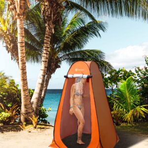 Tahoe Trails Pop Up Pod -Privacy Shower Tent - Portable Outdoor Indoor Changing Tent for Camping Hiking Beach Toilet Bathroom Dressing Room - with Carry Bag - Large