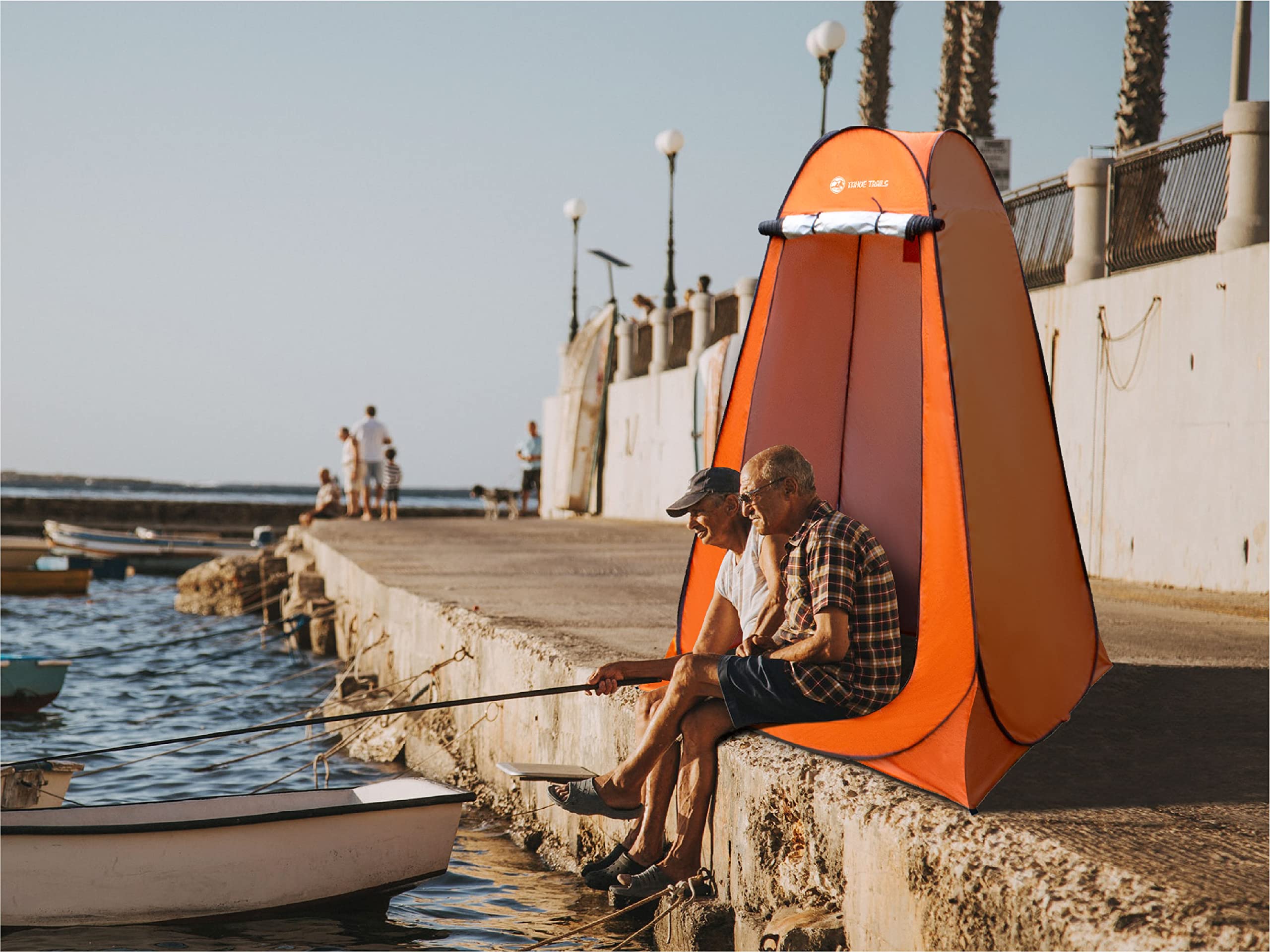 Tahoe Trails Pop Up Pod -Privacy Shower Tent - Portable Outdoor Indoor Changing Tent for Camping Hiking Beach Toilet Bathroom Dressing Room - with Carry Bag - Large