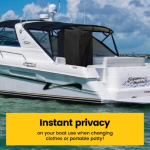 Privacy Tent for Boats, Heavy Duty Hanging Changing Room with Storage Bag, Portable Privacy Station for Pontoons