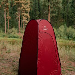 Stansport Pop-Up Privacy Shelter - Red (738-60)