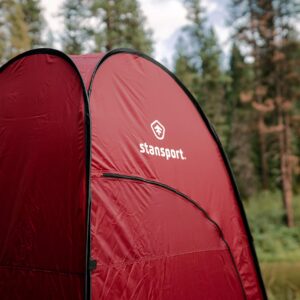 Stansport Pop-Up Privacy Shelter - Red (738-60)