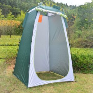 WOBBLO Camping Portable Toilet Tent, Portable Outdoor Shower Tent, Camping Shower Tent Changing Room for Outdoors Hiking Travel