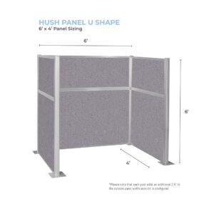 Versare Hush Panel Cubicle Kit | Workstation Partition Walls | Sound Dampening Cubicle Walls | Partitions for Desks