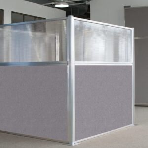 Versare Hush Panel Cubicle Kit | Workstation Partition Walls | Sound Dampening Cubicle Walls | Partitions for Desks