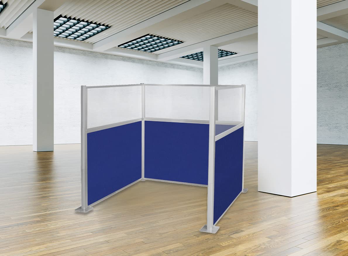 Versare Hush Panel Cubicle Kit | Workstation Partition Walls | Sound Dampening Cubicle Walls | Partitions for Desks