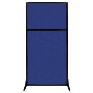 Versare Office Workstation Screen | Portable Wall Divider | Modern Cubicle | Freestanding Privacy Screen | Flexible Work Space | 1 Panel | 33" Wide x 70" Tall Blue SoundSorb Panels