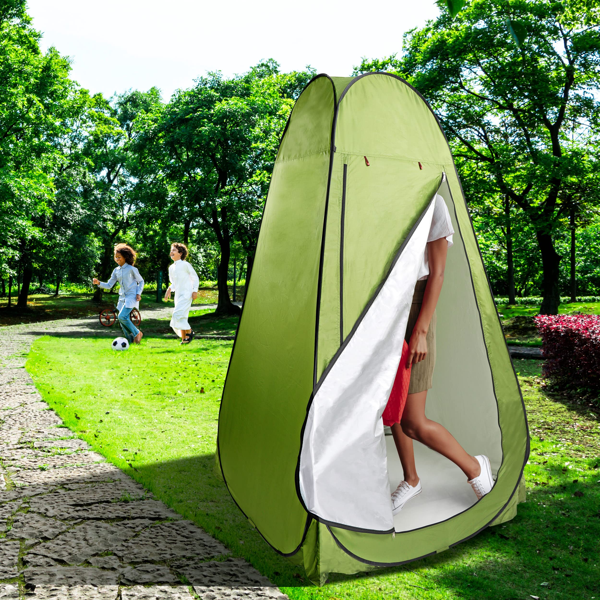 Neature Camping Shower Tent - 6ft Pop Up Privacy Tent for Use as Outhouse Tent Shower Tent Privacy Tent or Changing Tent