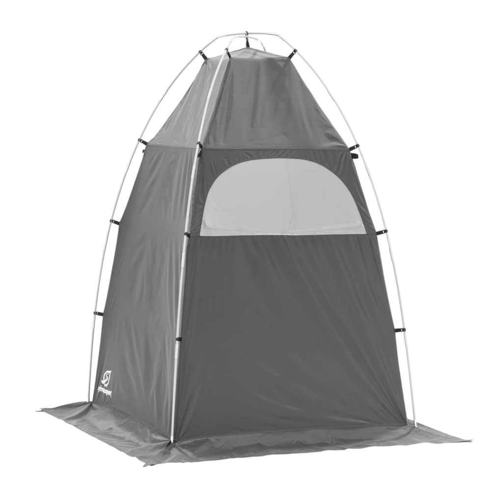 SylvanSport Privy Bivy Privacy Tent - Windproof, Portable Shelter for Camping Toilets & Changing Room - 6′ 8″ of Interior Height - Easy Setup - Pop-Up Pod with Window for Camping, Beach & Tailgates