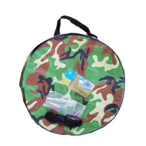 BookishBunny Camouflage Portable Camping Toilet Privacy Shower Changing Room Pop up Tent (Camo)