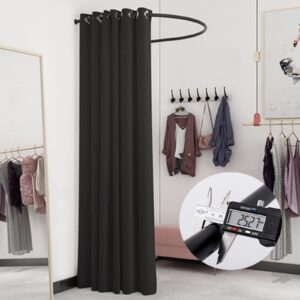 Madamera Clothing Store Fitting Room, Changing Room Used in Mall and Office, U-Dressing Room for Privacy Protection and Room Divider, Including Shading Curtain, Hanging Rod and Hook Up