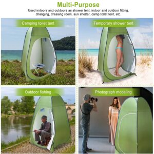 iMounTEK Portable Foldable Outdoor Pop Up Toilet Tent Changing Clothes Room Shower Tent Camping Shelter Privacy Tent w/Carry Bag