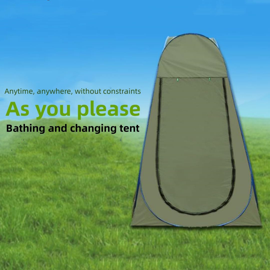 Spacious Changing Room, Outdoor Camping Portable Toilet Tent, Pop Up Privacy Tent，Automatic Shower Tents，Fishing Changing Sheds, Sturdy and Easy Fold (Green)