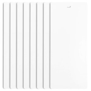 PVC Vertical Blind Replacement Slat 82 1/2 X 3 1/2 (8 Pack, WHITE)