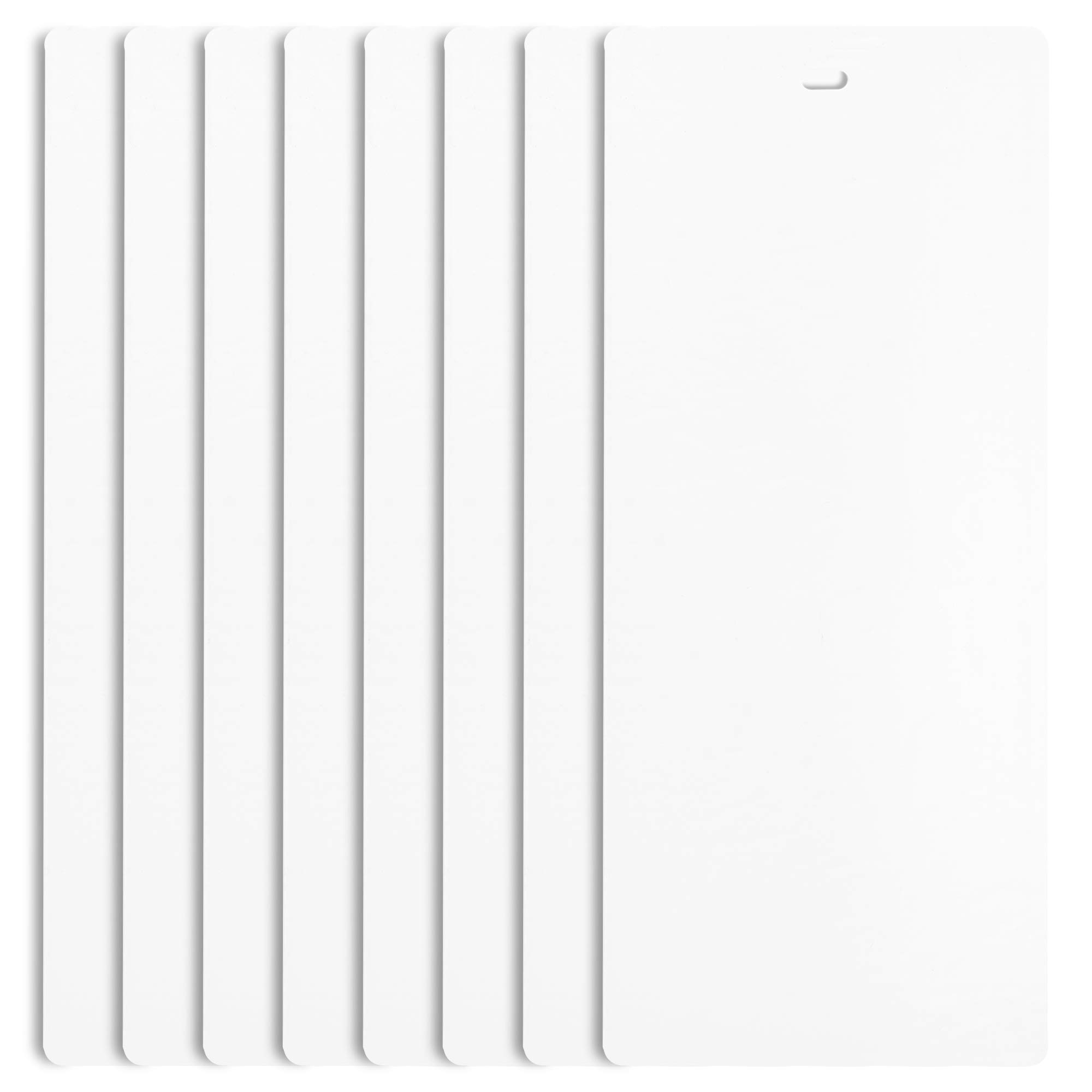 PVC Vertical Blind Replacement Slat 82 1/2 X 3 1/2 (8 Pack, WHITE)