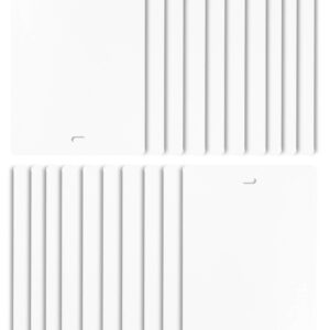 dalix pvc vertical blind replacement slats curved smooth white 98.5 x 3.5 (20-pack)