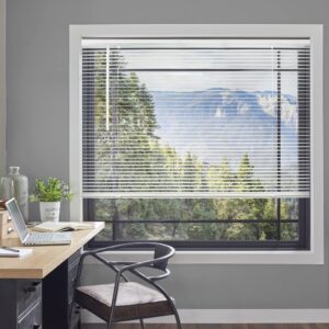 CHICOLOGY Blinds for Windows , Mini Blinds , Window Blinds , Door Blinds , Blinds & Shades , Camper Blinds , Mini Blinds for Windows , Horizontal Window Blinds , Gloss White, 23"W X 60"H