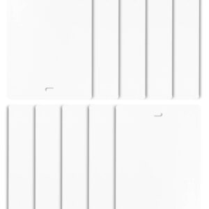 dalix pvc vertical blind replacement slats curved smooth white 42.5 x 3.5 (10-pack)