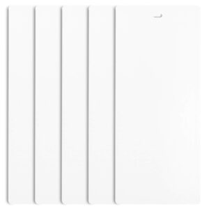 dalix pvc vertical blind replacement slats curved smooth white 94.5 x 3.5 (5-pack)