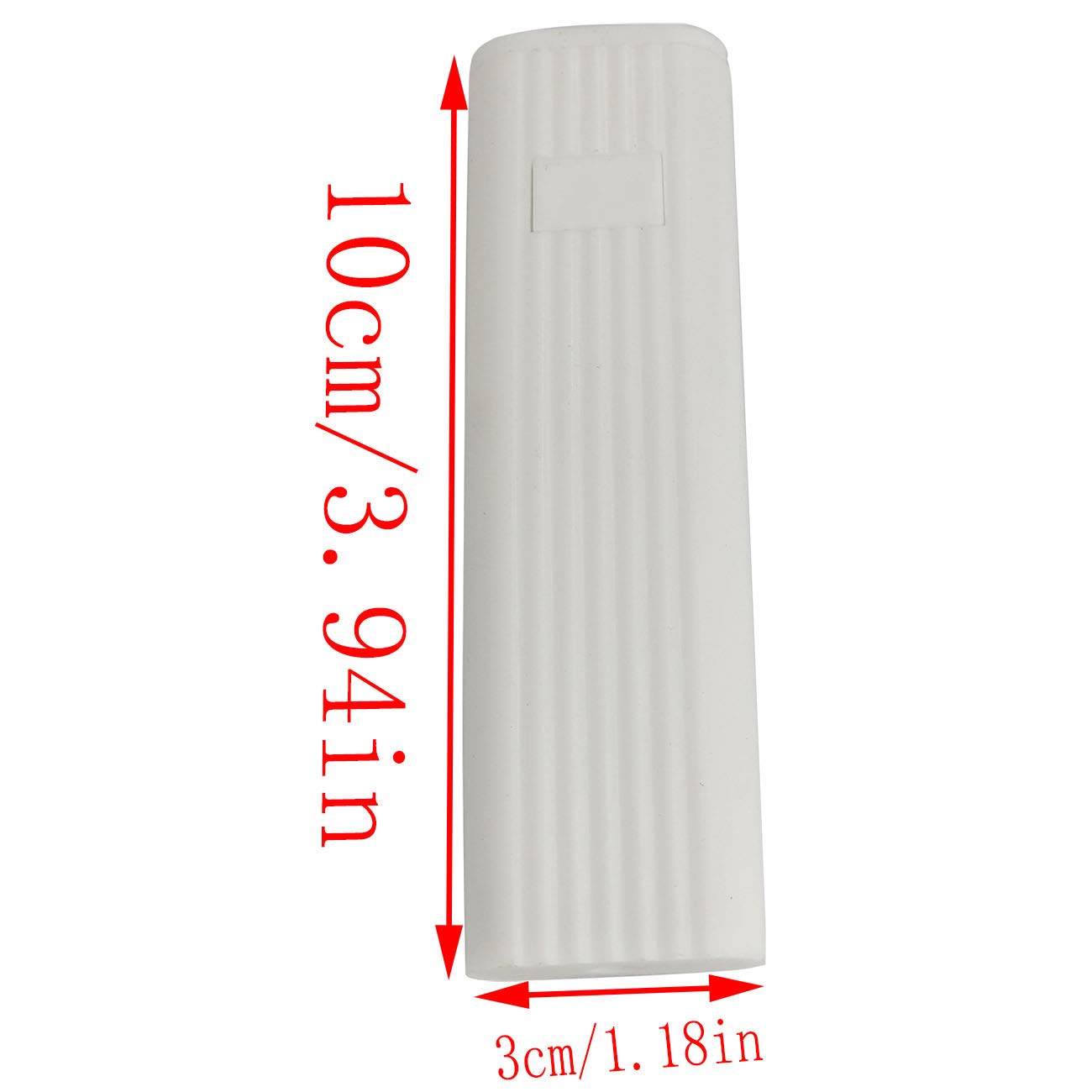 LQ Industrial Cord Weight 2PCS White Plastic Rectangle Cord Weight Control Spare for Vertical Blind,Windows,Roller Blinds Blind Safety Handle