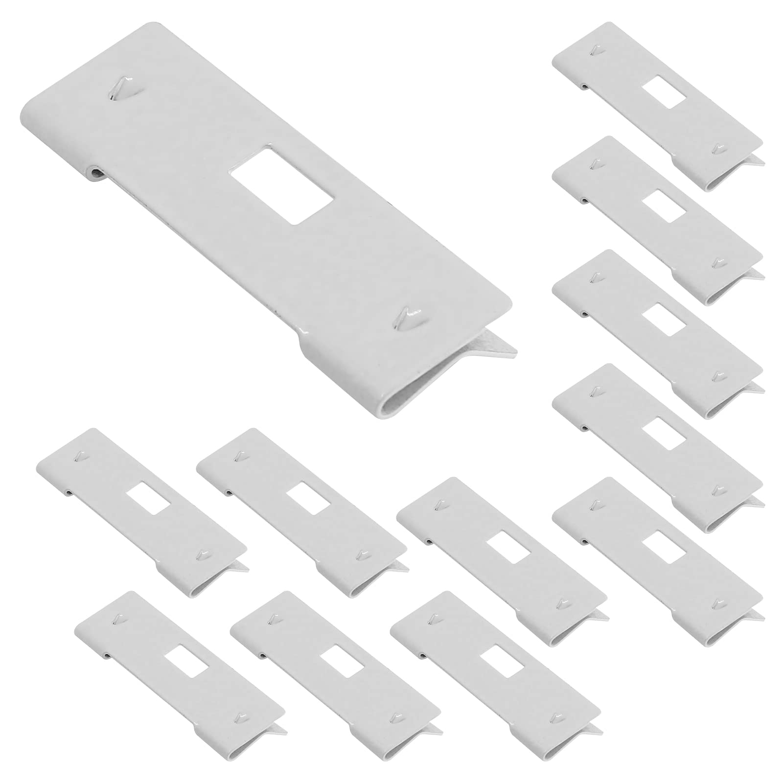 12 Pcs Vertical Blind Repair Vane Savers, White Blind Repair Clip Vertical Blind Repair Tabs, Window Blinds Replacement