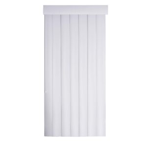 LOTUS & WINDOWARE Smooth Curved Vertical, 66 by 84-Inch, White