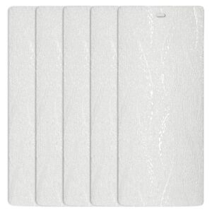 dalix palm white vertical blind texture slats sliding door 82.5 qty 5 pack