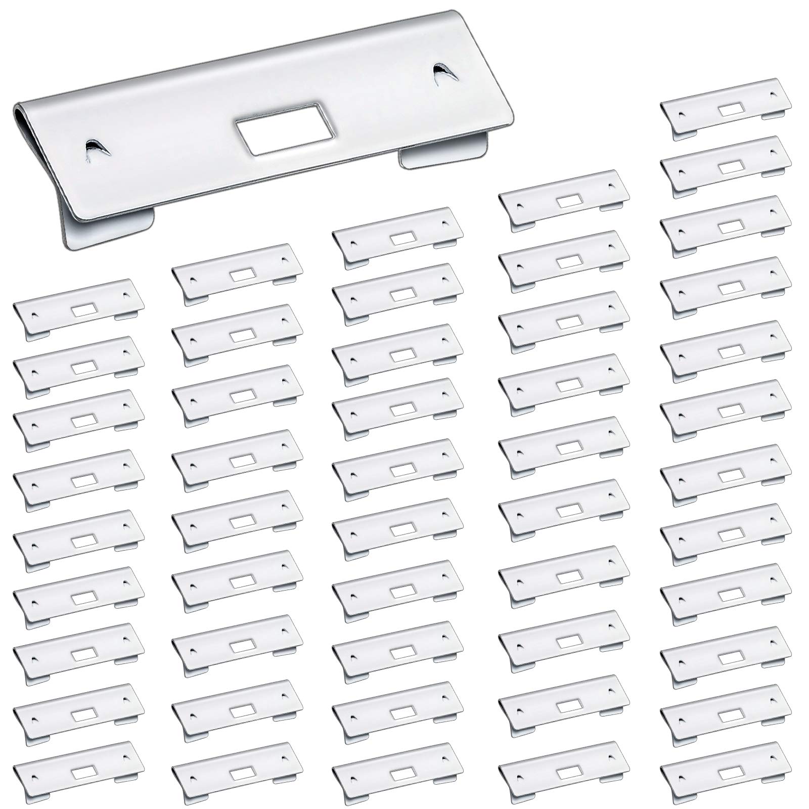 80 Pieces Vertical Blind Repair White Vane Savers Blind Repair Clips Curved Repair Clips Window Blinds Replacement Slats Vertical Blind Repair Tabs for Fixing Vertical Window Shades Slats