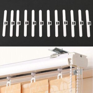 SING F LTD 31Pcs Vertical Blind Bottom Weights Accessories Repair Kit 89mm Vertical Blind Top Hangers 10M Chain and Connector Plastic DIY Replacement