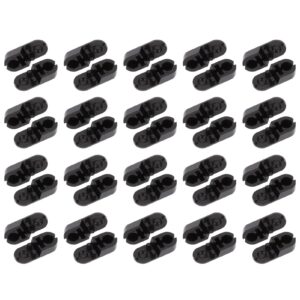 exceart black curtains 25pcs black plastic beaded chain connector replacement blind chain cord connectors clips for household roller roman and vertical blinds roman window shades