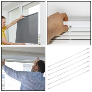 Cabilock Window Blinds Window Blinds Curtain Opener 6pcs Household Blind Wand Vertical Blind Rod Replacement Window Blind Stick Blind Supply Window Blind Tilt Wand White Curtains White Curtains