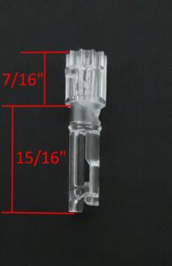 blind parts vertical blind track carrier clip/hook - no carrier (10)