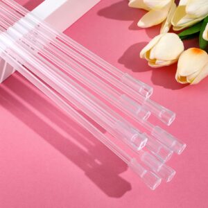 Housoutil Venetian Blinds 8PCS Vertical Blinds Replacement Parts, 24inch Blind Rod with Hook and Grip, Vertical Blind Wand Clear Plastic Blind Opener for Vertical & Wood & Cordless Blinds White Blinds