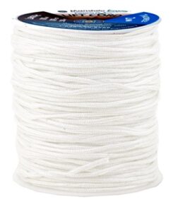 mandala crafts strings lift cords - roman shades cord white 2mm nylon cord - 109 yds braided nylon string
