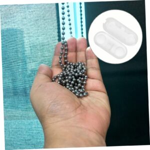 150 Pcs Transparent Bead Buckle Beaded Ball Chain Blind Ball Chain Shades Blind Connector Clip Vertical Roman Roller Beaded Chain Connectors Vertical Blind Connector Clips