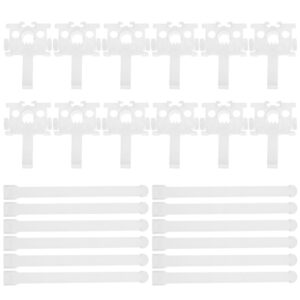 Uonlytech 12 Sets Vertical Blind Repair Carrier Repair Bracket Vertical Blinds Repair Kit Vertical Blind Replacement Replacement Clip Slat Sets White