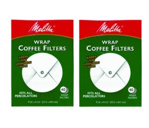 melitta white wrap around coffee filter for percolator (pack of 2)