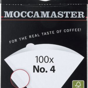 Technivorm Moccamaster #4 White Paper Filters, 100-count per box